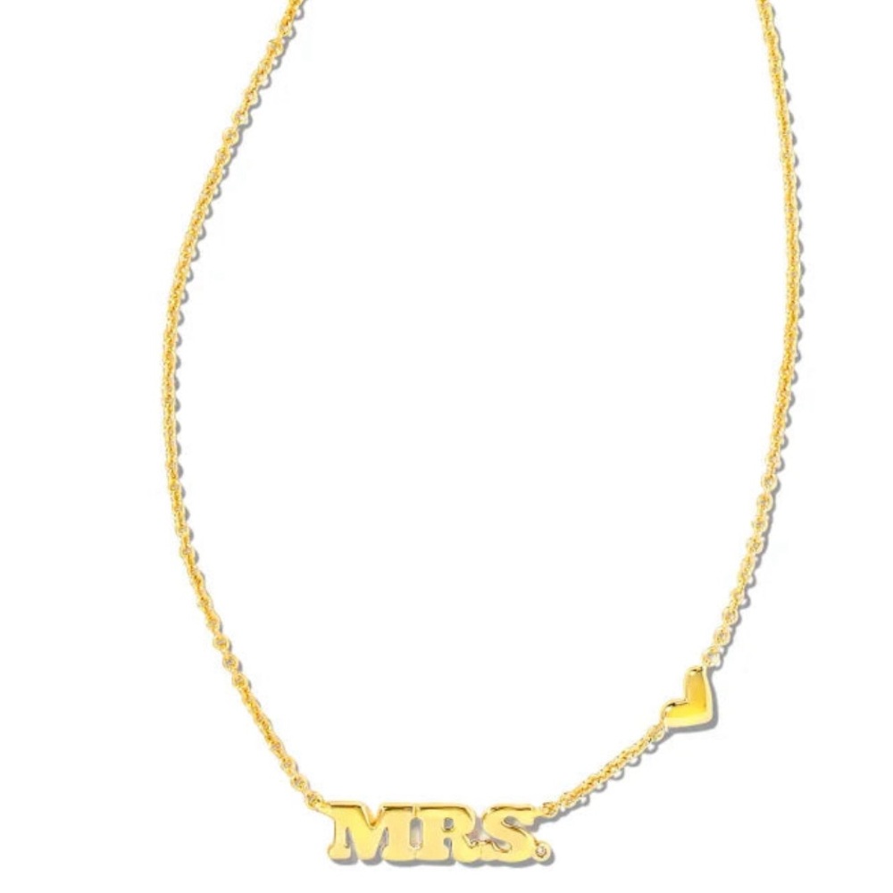 Kendra Scott Mrs. Gold necklace